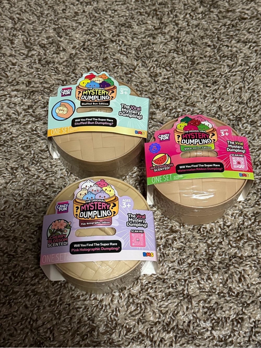 3 new RMS Mystery dumplings